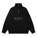 Quarter-Zip Drop Shoulder Sweatshirt